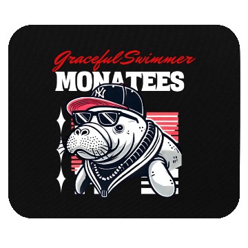 Discover Hip-Hop Manatee Cool Mouse Pads