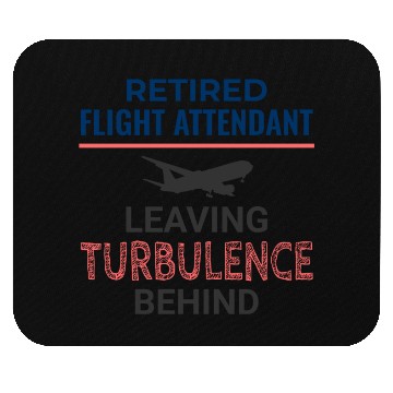 Discover Retired Flight Attendant Aviation Cabin Crew Mouse Pads