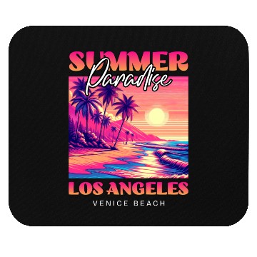 Discover Summer Paradise Los Angeles Venice Beach Mouse Pads