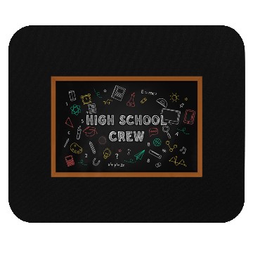 Discover High School Crew First Chalkboard Mouse Pads