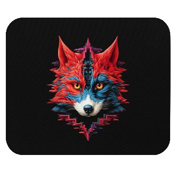 Discover Fox Animal Zoo Illustration Mouse Pads