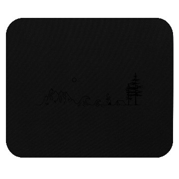 Discover Mountain wave camping Mouse Pads