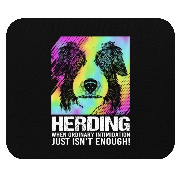Discover Dog Humor Pet Puppy Owner Funny Border Collie Mouse Pads