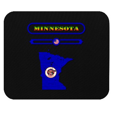 Discover MINNESOTA MAP, MINNESOTA, USA. SAMER BRASIL Mouse Pads