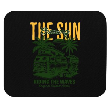 Discover Chasing the Sun Riding the Waves Outdoor Wear Mouse Pads