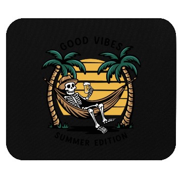 Discover Skeleton in the Hammock Beach Vacation Mouse Pads