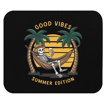 Discover Skeleton in the Hammock Beach Vacation Mouse Pads