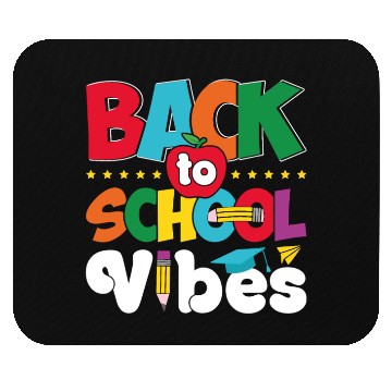 Discover Back to school vibes funny kids gift Mouse Pads