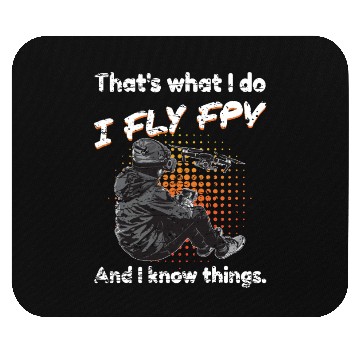 Discover Drone I Fly FPV And I Know Things Mouse Pads