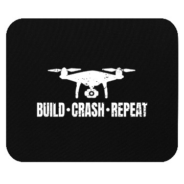 Discover drone build crash repeat drone pilot Mouse Pads