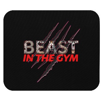 Discover BEAST IN THE GYM Mouse Pads