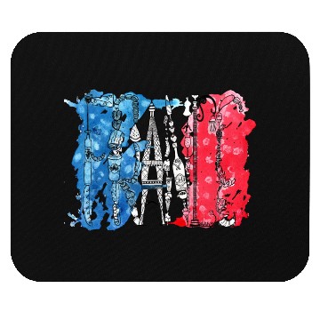 Discover France icons Mouse Pads