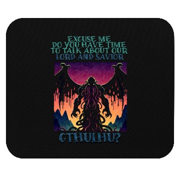 Discover Lord & Savior Cthulhu Cult Lovecraft Necronomicon Mouse Pads