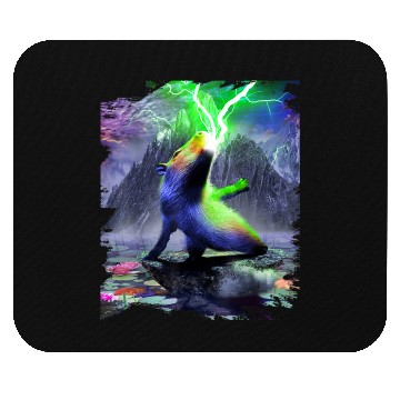 Discover Capybara Spewing Lightning Funny Mouse Pads