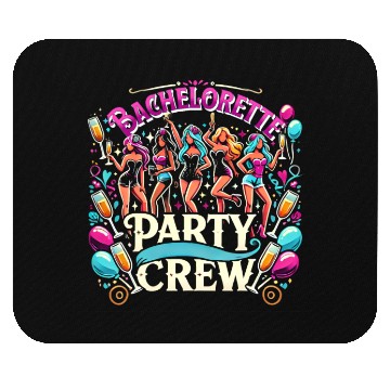 Discover Bachelorette Party Crew Fun Mouse Pads