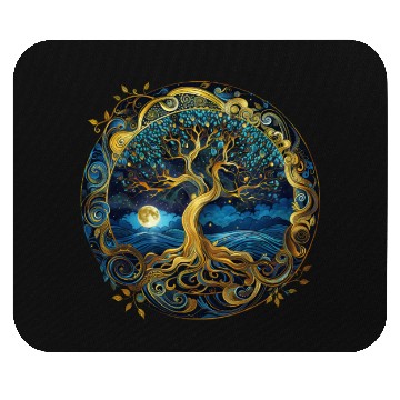 Discover Irish Nordic Celtic Tree of Life Yggdrasil Mouse Pads