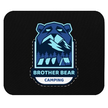 Discover Brother Bear Camping Mouse Pads