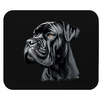 Discover Black Cane Corso Dog Art Mouse Pads, Realistic Dog