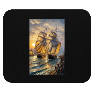 Discover Sailing into the Sunset Mouse Pads