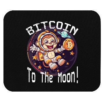 Discover Bitcoin Ape To The Moon BTC Mouse Pads