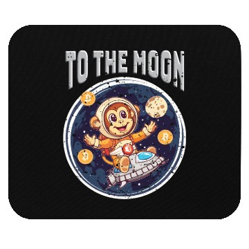 Discover Cryptocurrency Bitcoin Ape To The Moon Mouse Pads