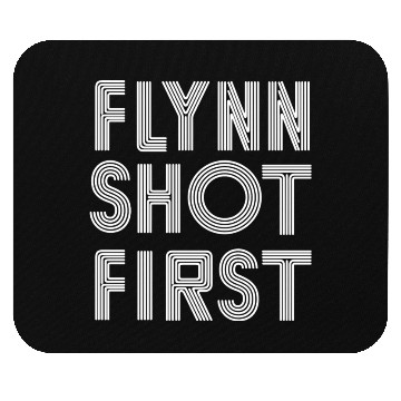 Discover Flynn Shot First -white Mouse Pads