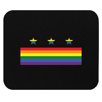 Discover Washington DC Gay Pride Parade Rainbow Flag Mouse Pads