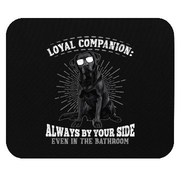 Discover Black Labrador Loyal Companion Labrador Lovers Mouse Pads