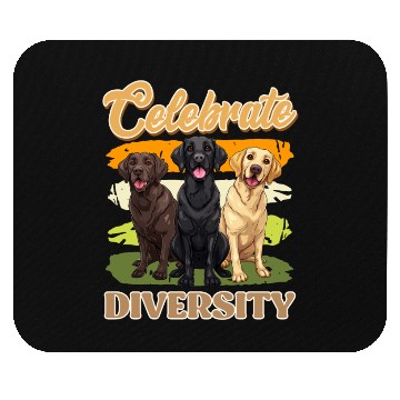 Discover Labrador Retriever CELEBRATE DIVERSITY Labrador Mouse Pads