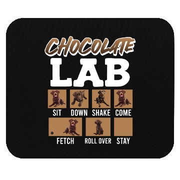 Discover Labrador Retriever CHOCOLATE LAB Commandos Mouse Pads