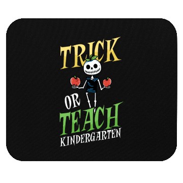 Discover Kindergarten Teacher Trick Or Teach Skeleton Mouse Pads
