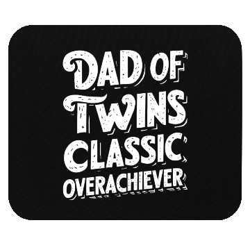 Discover Dad of Twins Mouse Pads Funny Twin Dad Father's Day