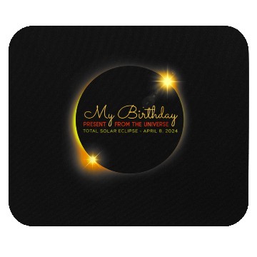 Discover Solar Eclipse Birthday Present Universe Mouse Pads