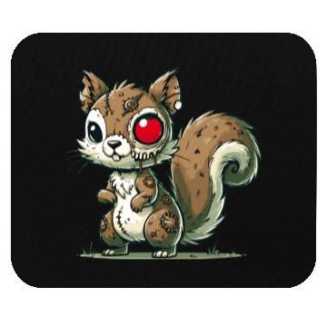 Discover scary zombie squirrel for Halloween fun Mouse Pads