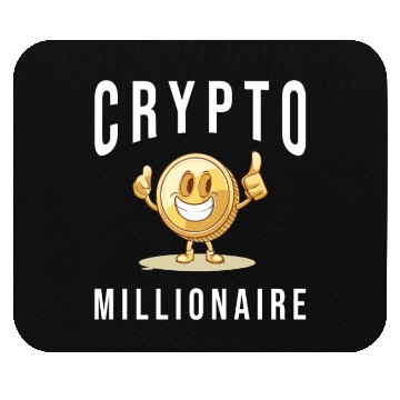 Discover Crypto Millionaire Bitcoin Coin Mouse Pads