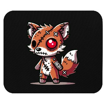 Discover scary zombie fox for Halloween fun Mouse Pads