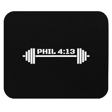Discover Phil Workout Christian Weightlifter Mouse Pads