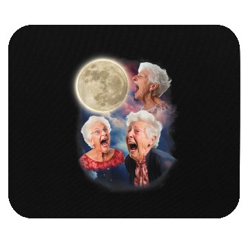 Discover Granny Moon Ladies Weird Mouse Pads