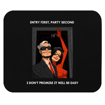 Discover Black door number 10 Art Design Mouse Pads