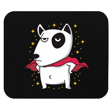 Discover Super Bull Terrier Mouse Pads