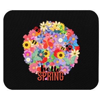 Discover Hello SPRING! Mouse Pads