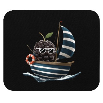 Discover Fruit Boating Blackberries Mouse Pads