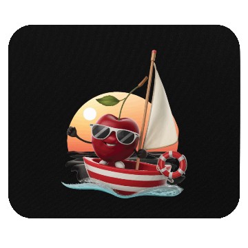 Discover Fruit Boating Cherry Mouse Pads