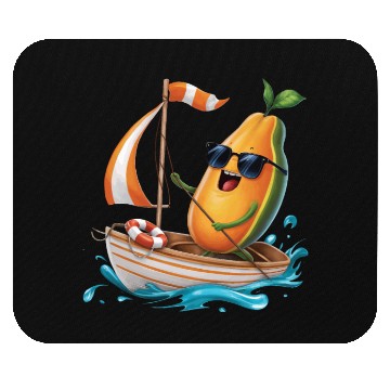 Discover Fruit Boating Papaya Mouse Pads