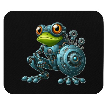 Discover Cyborg Frog Toad Newt Robot Mech Design Mouse Pads