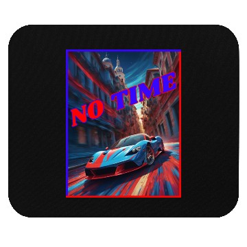 Discover Car speeding through the city Mouse Pads