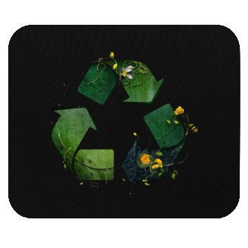 Discover recycling icon Mouse Pads