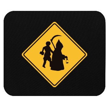 Discover Death Angel Site - Weird Road Sign Mouse Pads