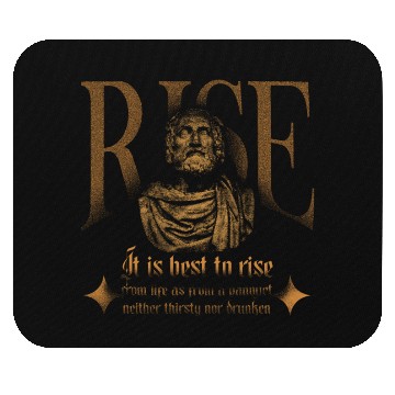 Discover Vintage Aristotle Philosopher Life Quote Mouse Pads