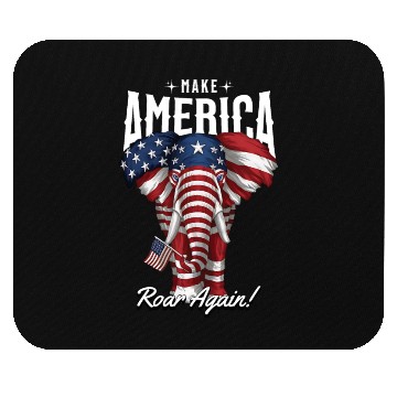 Discover Republican Make America Roar Again Election 2024 Mouse Pads